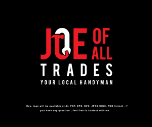 'Joe of all trades' & please include wording 'Your local handyman' below logo as a misson statement | Logo Design by Design Solving