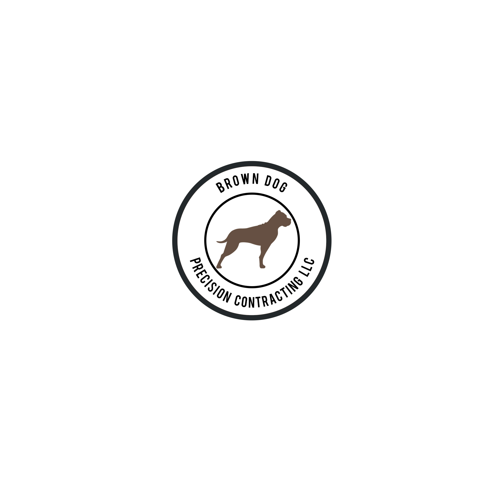 Logo Design by P R O  D E S I G N for Brown Dog Precision Contracting LLC | Design #21765060