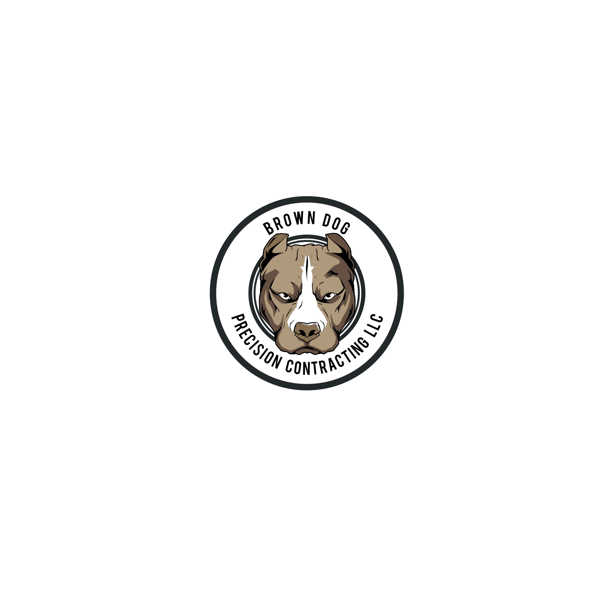 Logo Design by P R O  D E S I G N for Brown Dog Precision Contracting LLC | Design #21765061