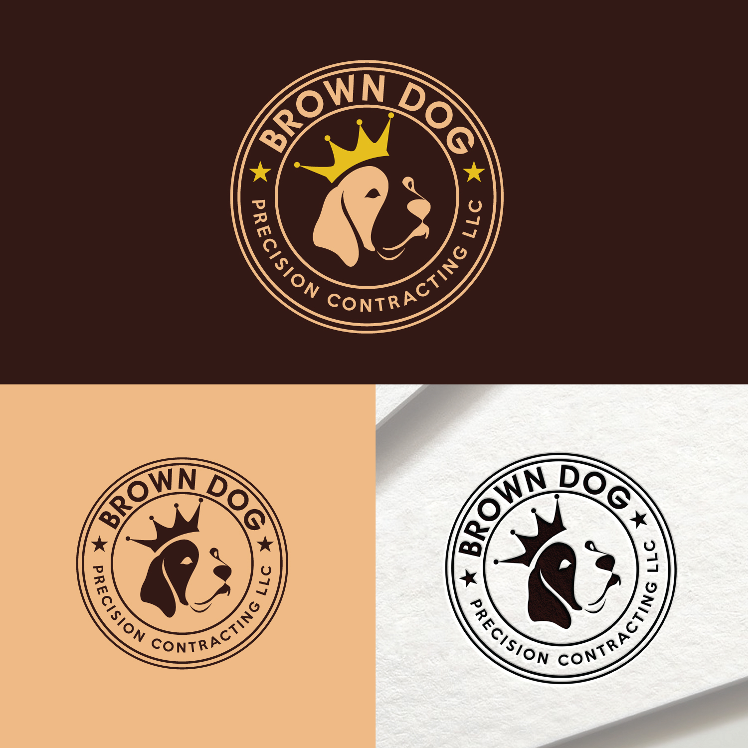 Logo Design by FourtuneDesign for Brown Dog Precision Contracting LLC | Design #21763905