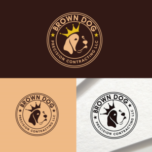 Brown Dog Precision Contracting LLC | Logo Design by FourtuneDesign