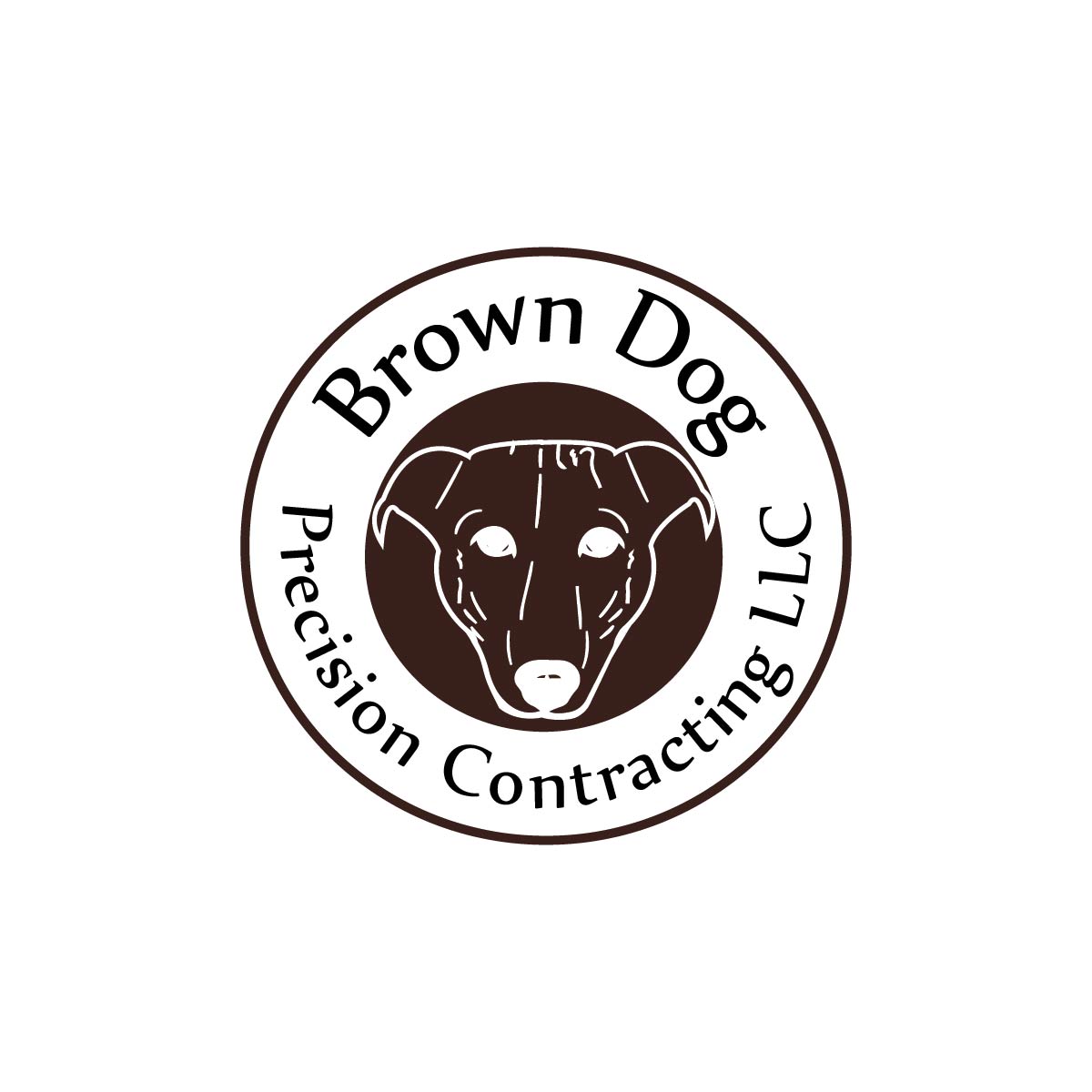 Logo Design by **INCREDIBLEDESIGNERS** for Brown Dog Precision Contracting LLC | Design #21764696