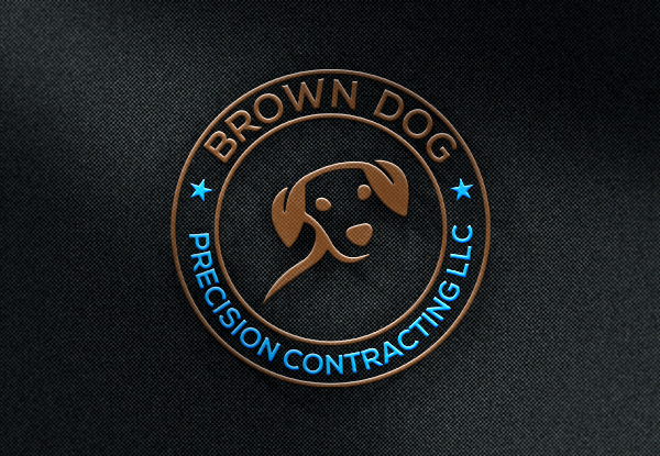 Logo Design by JAFRIN for Brown Dog Precision Contracting LLC | Design #21765548