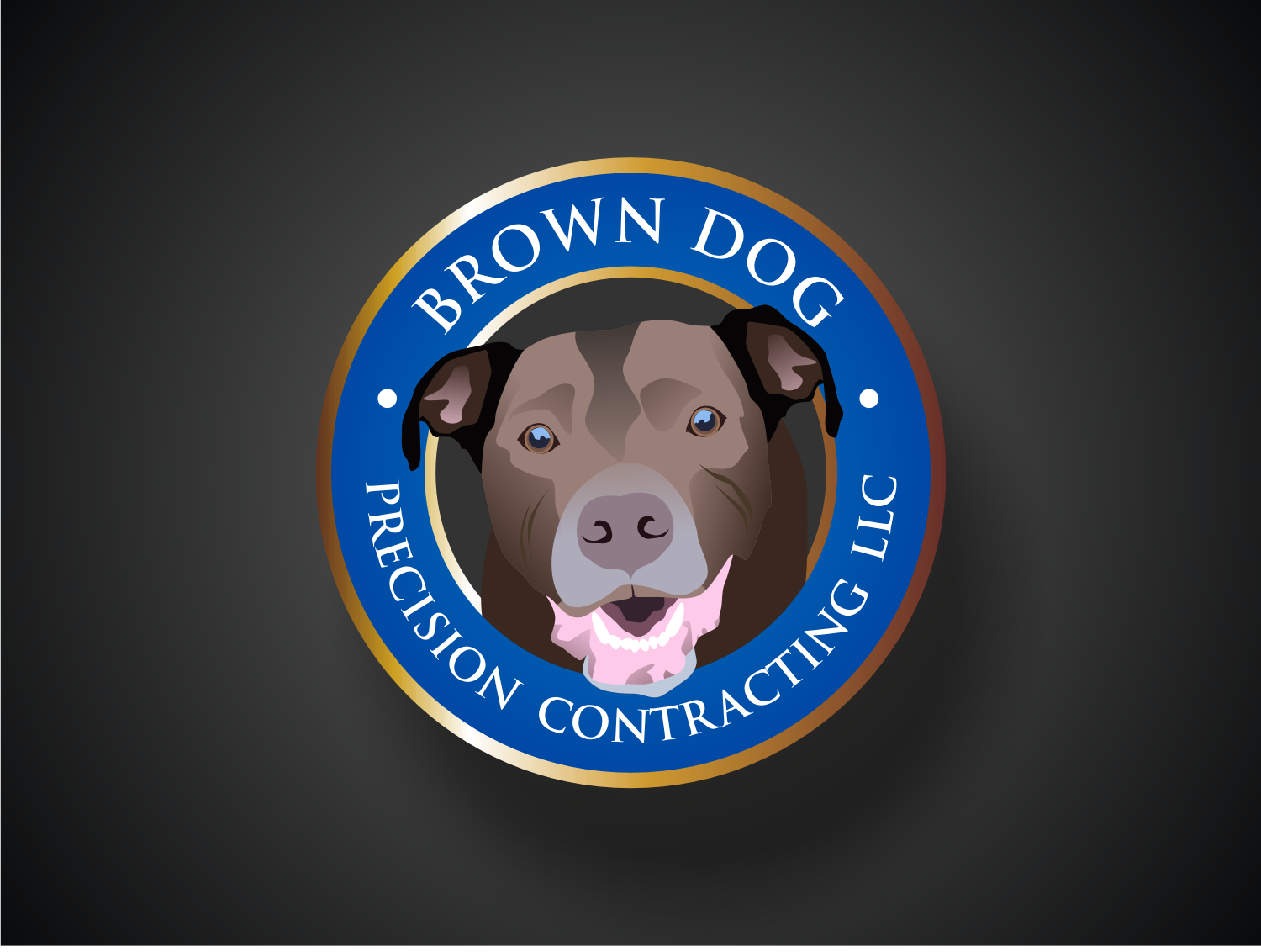Logo Design by R16 for Brown Dog Precision Contracting LLC | Design #21759836