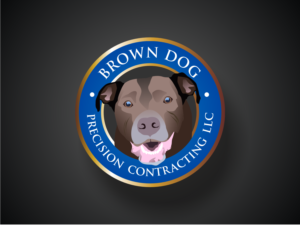 Logo Design by R16 for Brown Dog Precision Contracting LLC | Design: #21759836