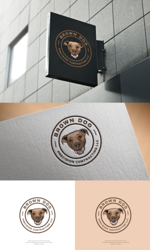 Logo Design by mintcreative for Brown Dog Precision Contracting LLC | Design: #21761420