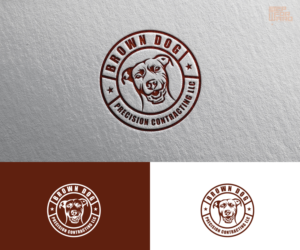 Brown Dog Precision Contracting LLC | Logo Design by step forward 2