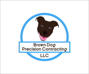 Logo Design by CraftPrince for Brown Dog Precision Contracting LLC | Design: #21761399