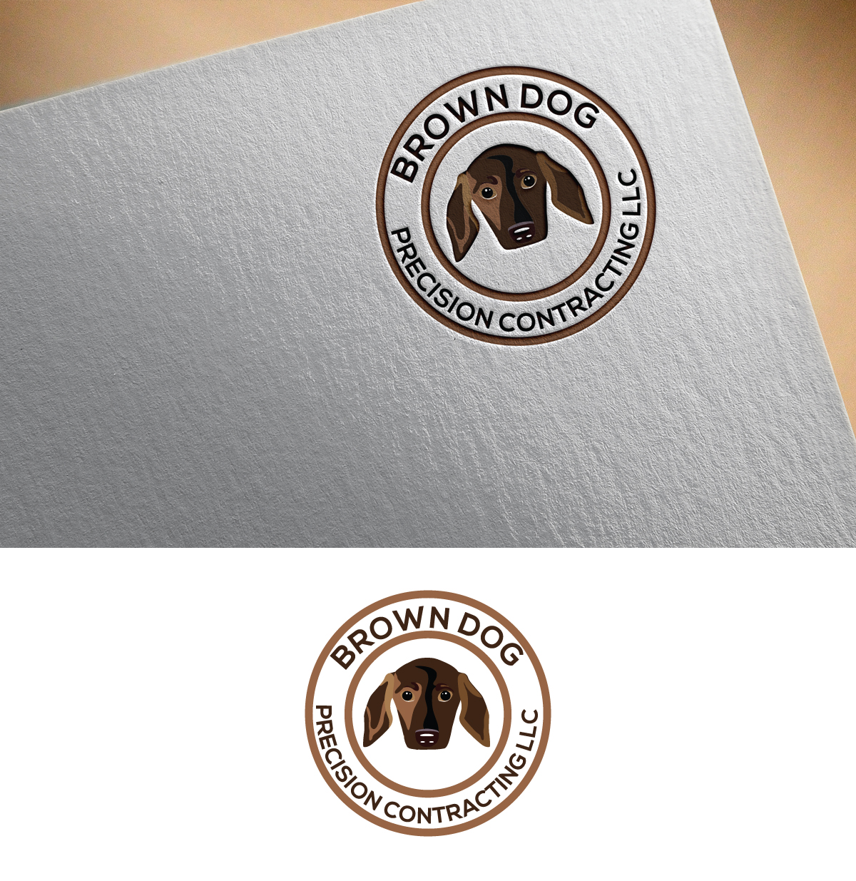 Diseño de Logo por jarin 28 para Brown Dog Precision Contracting LLC | Diseño #21762669