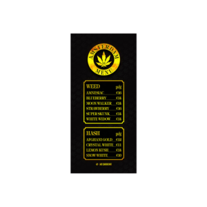 Coffeeshop menu for filter tip | Graphic Design by senja