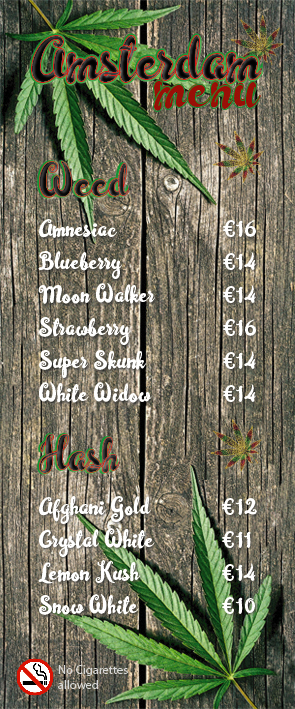 Coffeeshop menu for filter tip | Graphic Design by Sophie DL