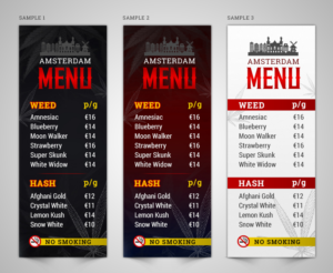 Coffeeshop menu for filter tip | Graphic Design by SAI DESIGNS