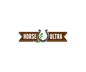 We want:  the logo use the Green leaf with vine/Gray Horse shoe/white letters/Dark Brown Banner/7 holes in the horseshoe (round,rectangular or oblong) all capital letters/transparent background/  | Logo Design by Mario