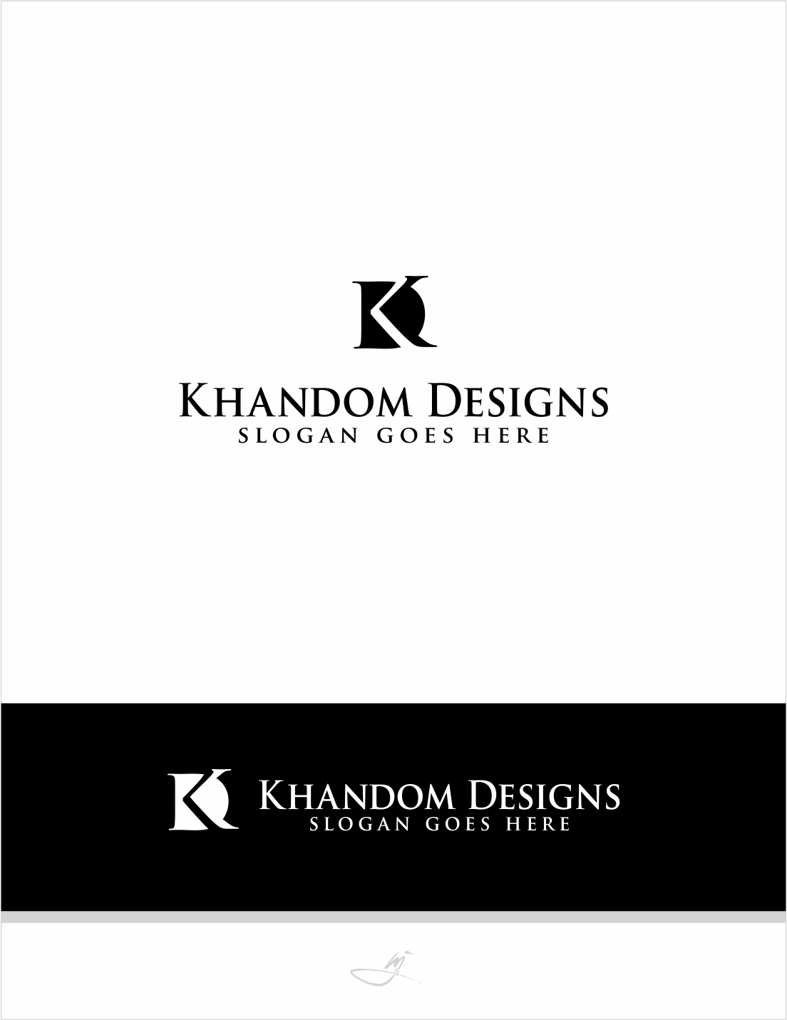Logo Design by Mimi &amp; Max for Khandom Designs | Design #21766485