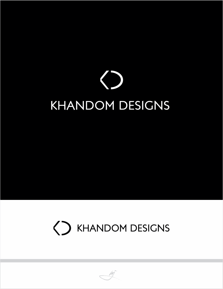 Logo Design by Mimi &amp; Max for Khandom Designs | Design #21766698