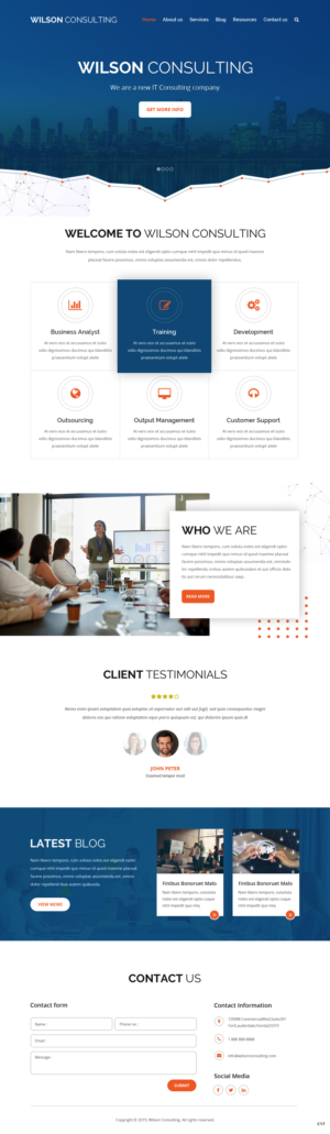 Wordpress Design by pb for Aipex Consulting | Design: #21792209