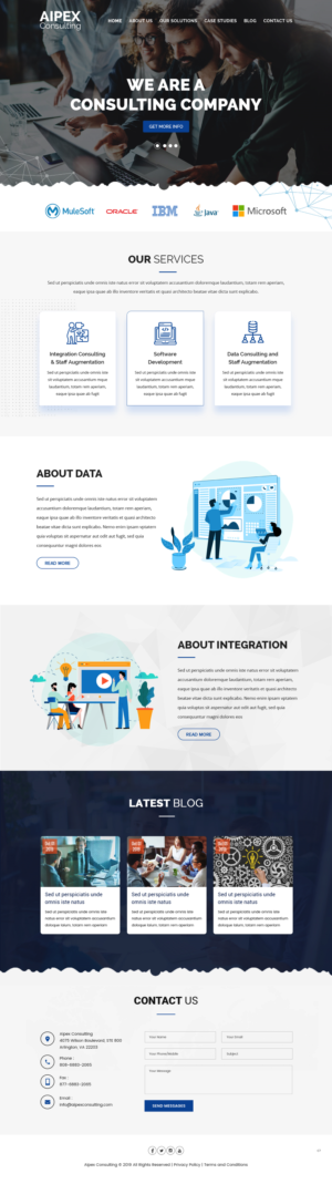 Wordpress Design by pb for Aipex Consulting | Design: #21816422