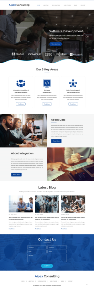 Wordpress Design by pb for Aipex Consulting | Design: #21816423