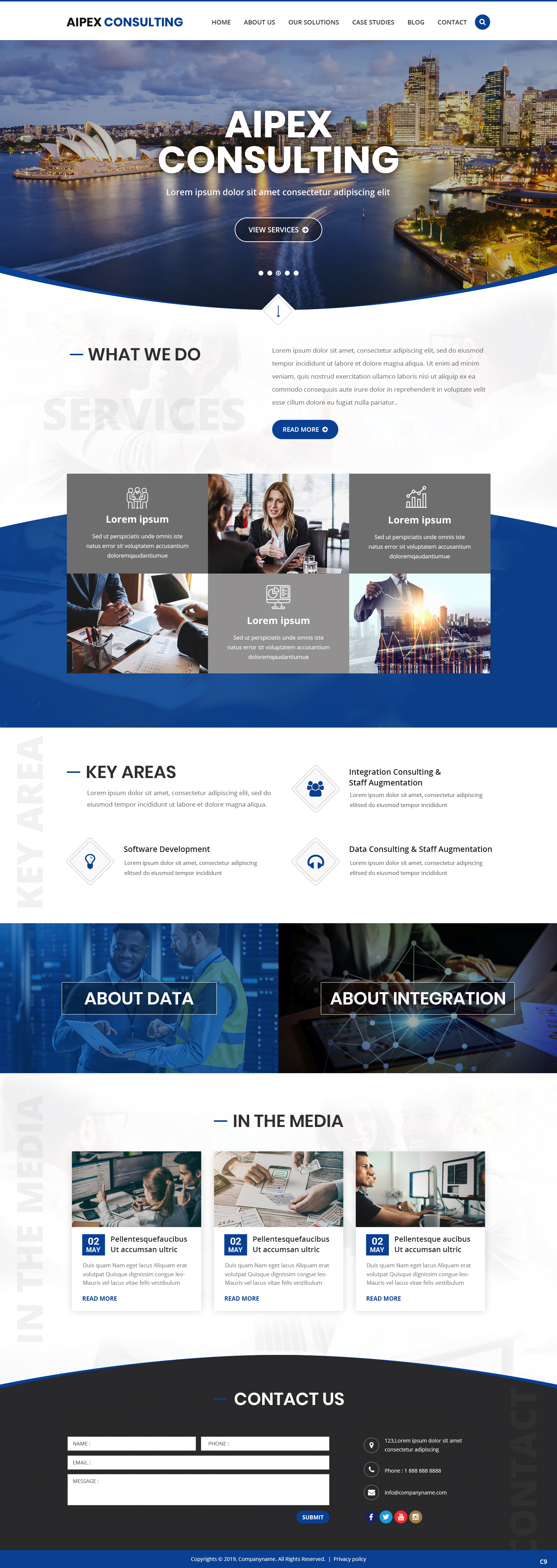 Diseño Wordpress por pb para Aipex Consulting | Diseño #21816424