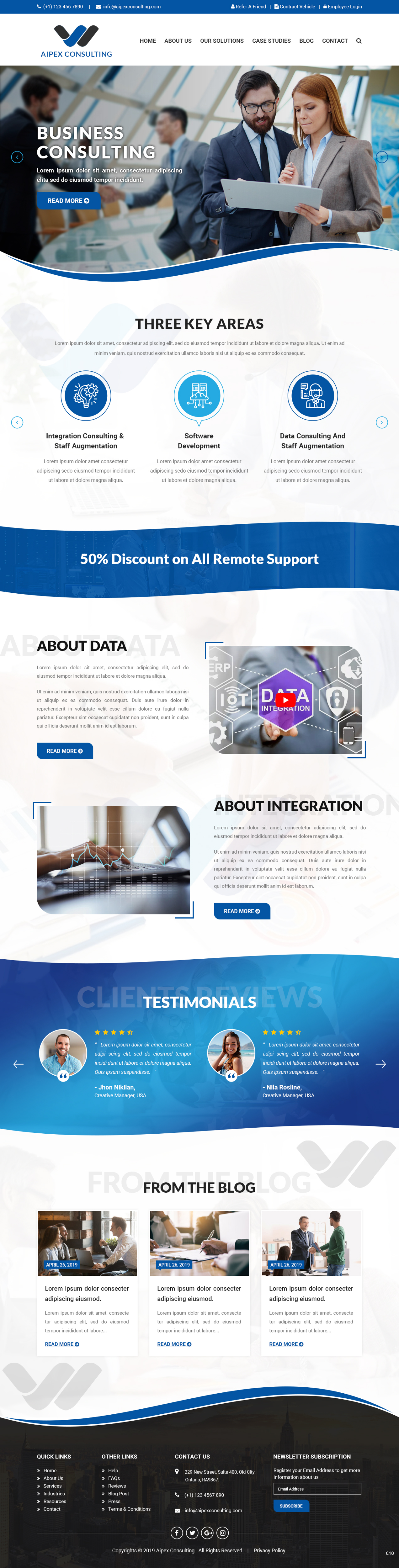 Wordpress Design by pb for Aipex Consulting | Design #21816425