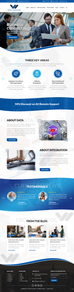 Wordpress Design by pb for Aipex Consulting | Design: #21816425