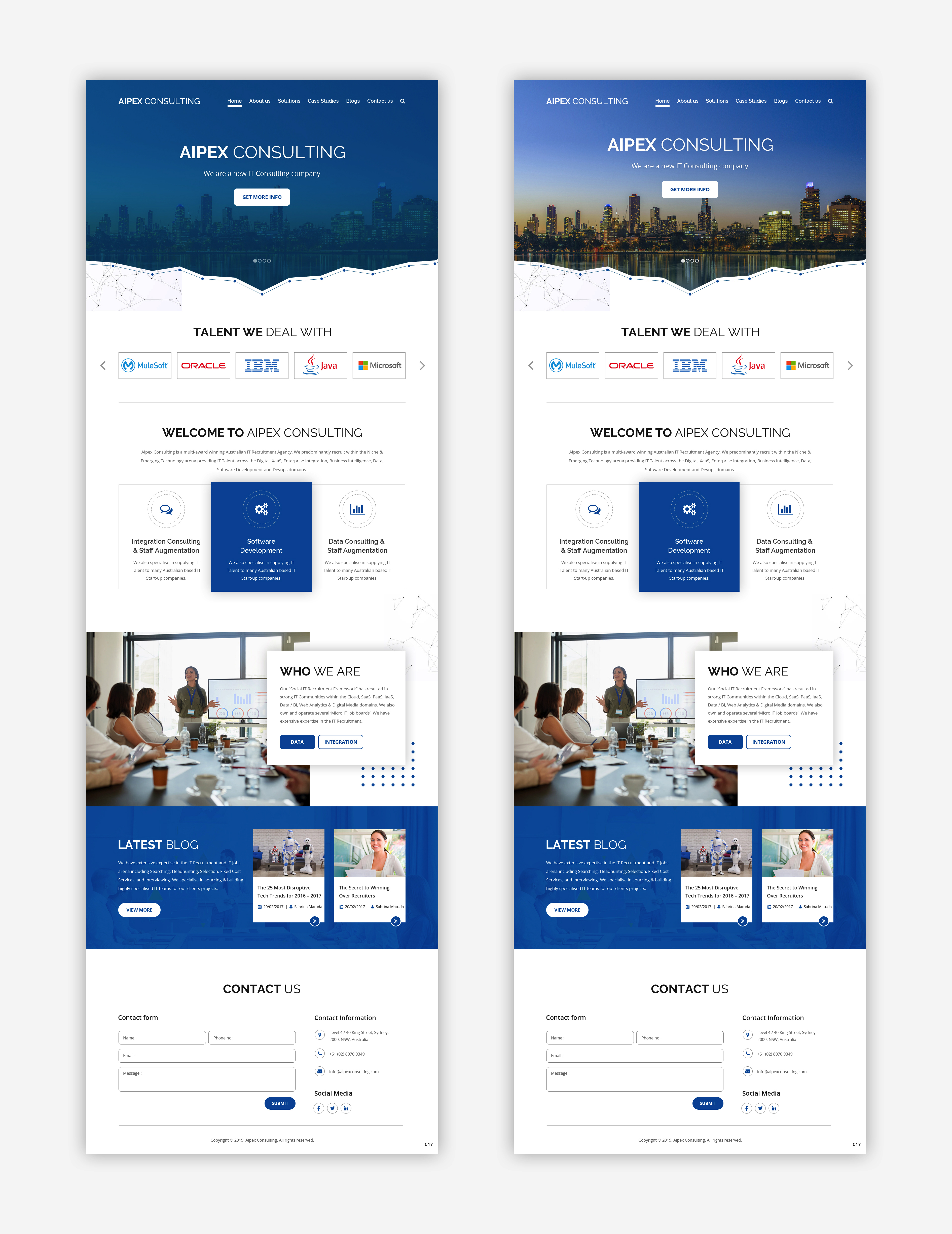 Wordpress Design by pb for Aipex Consulting | Design #21816426