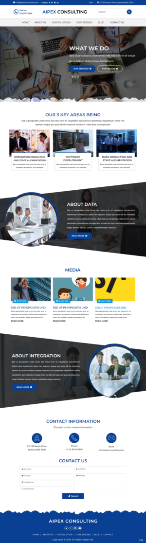 Wordpress Design by pb for Aipex Consulting | Design: #21816428