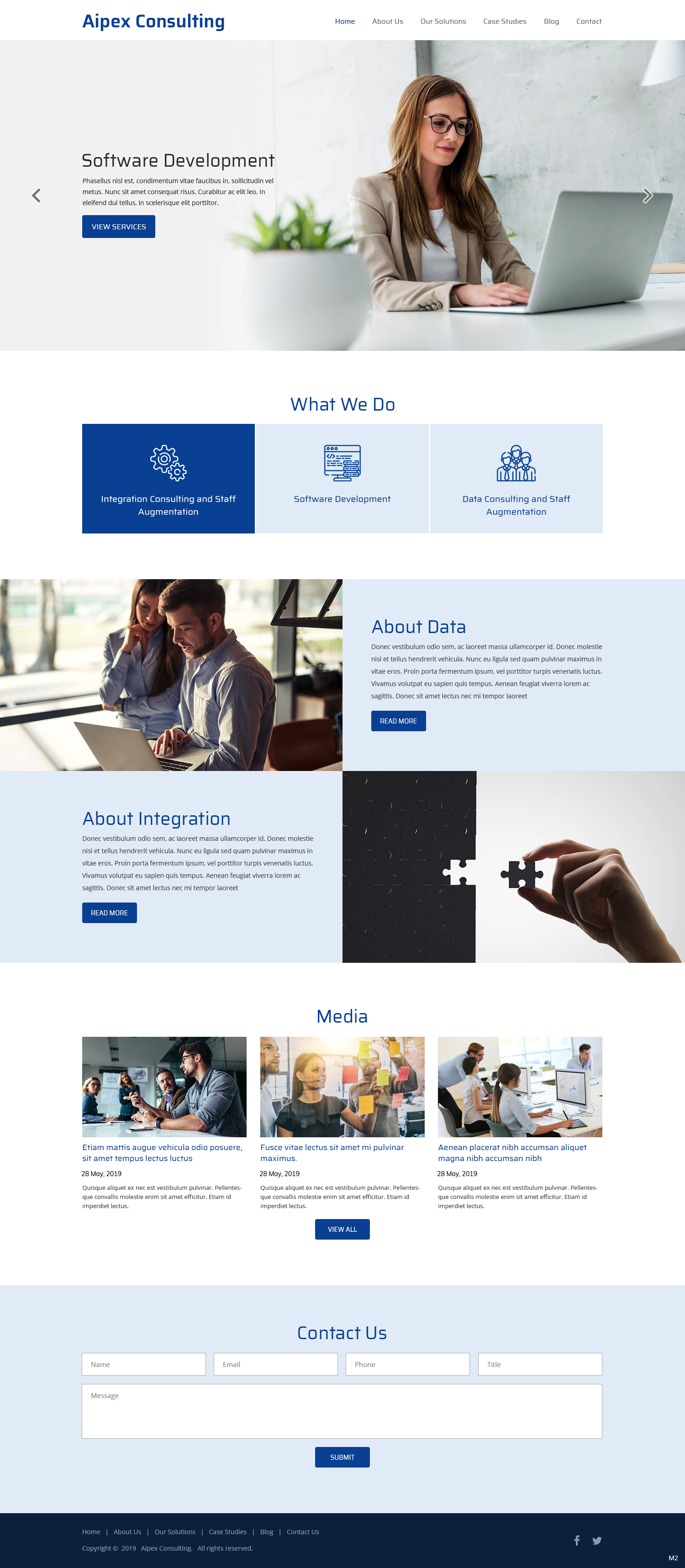 Wordpress Design by pb for Aipex Consulting | Design #21816430