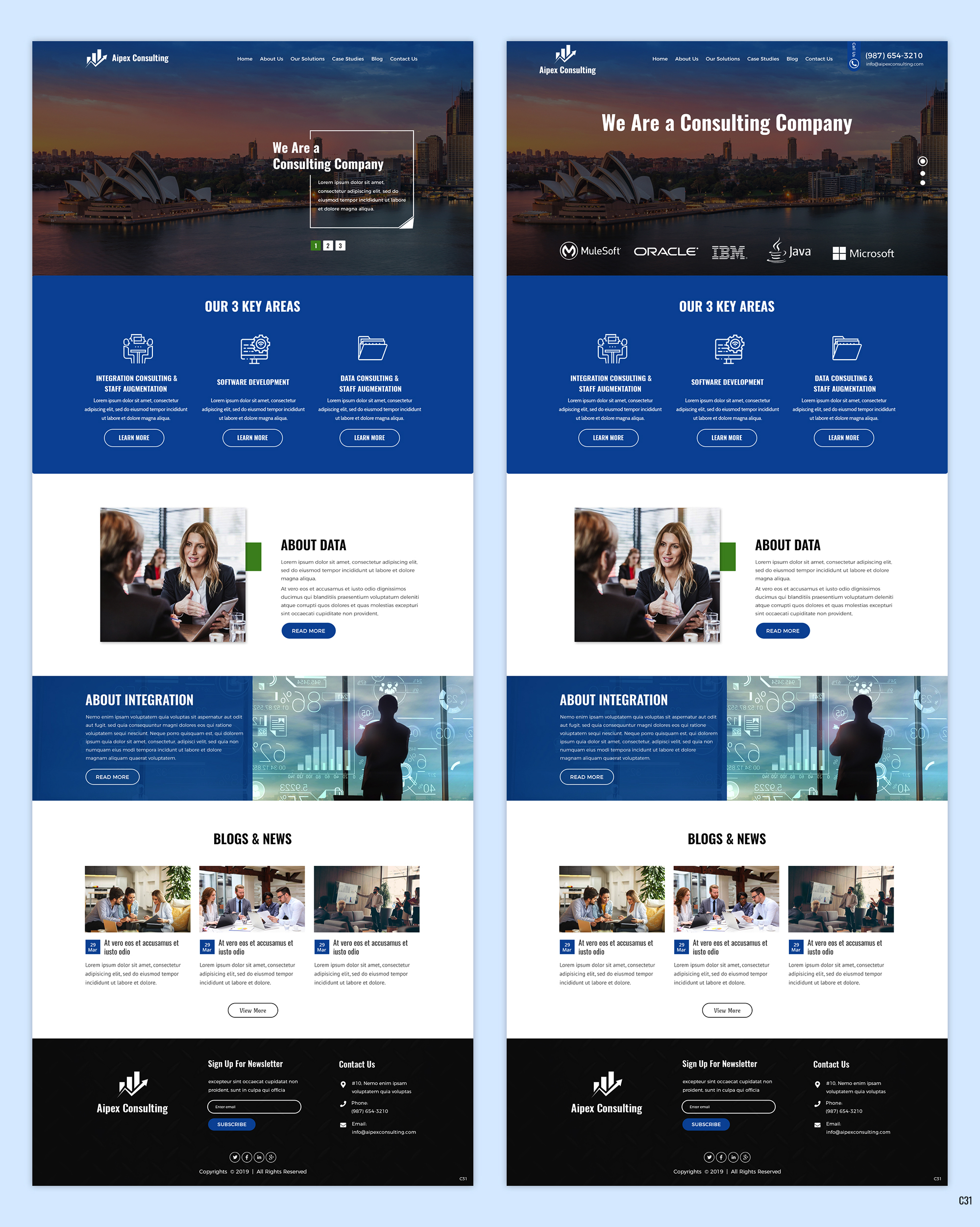 Diseño Wordpress por pb para Aipex Consulting | Diseño #21816433