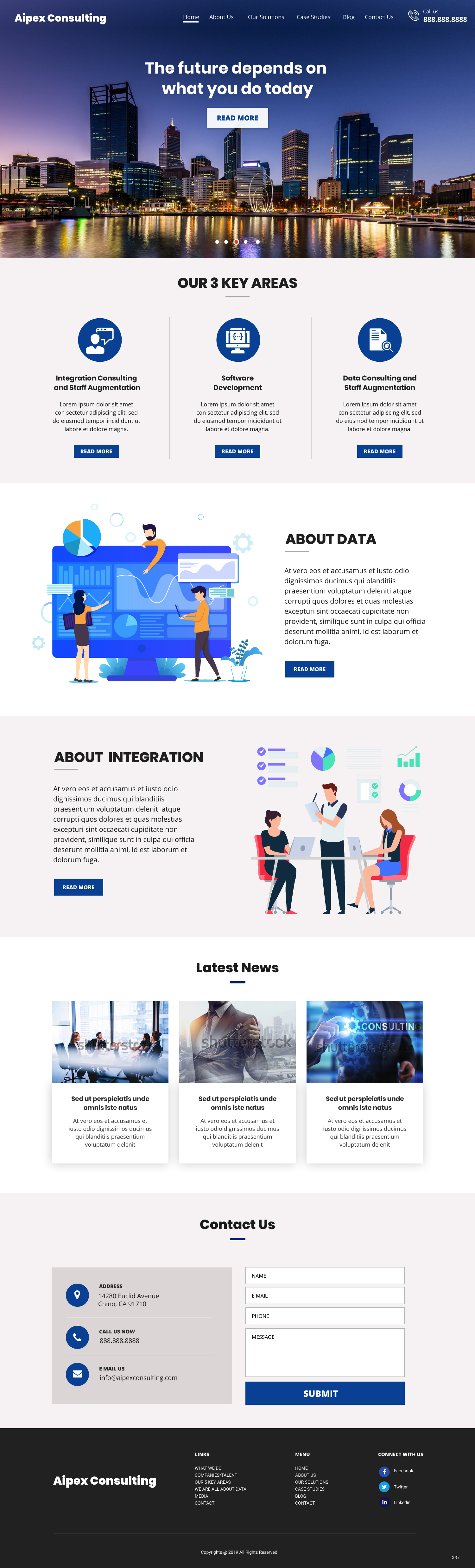 Wordpress Design by pb for Aipex Consulting | Design #21816437
