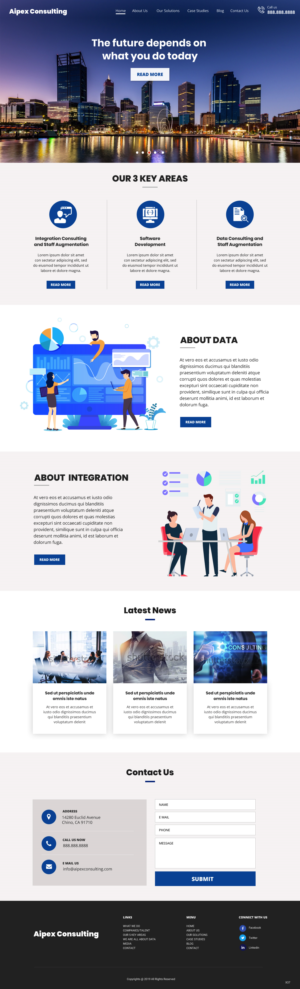 Wordpress Design by pb for Aipex Consulting | Design: #21816437
