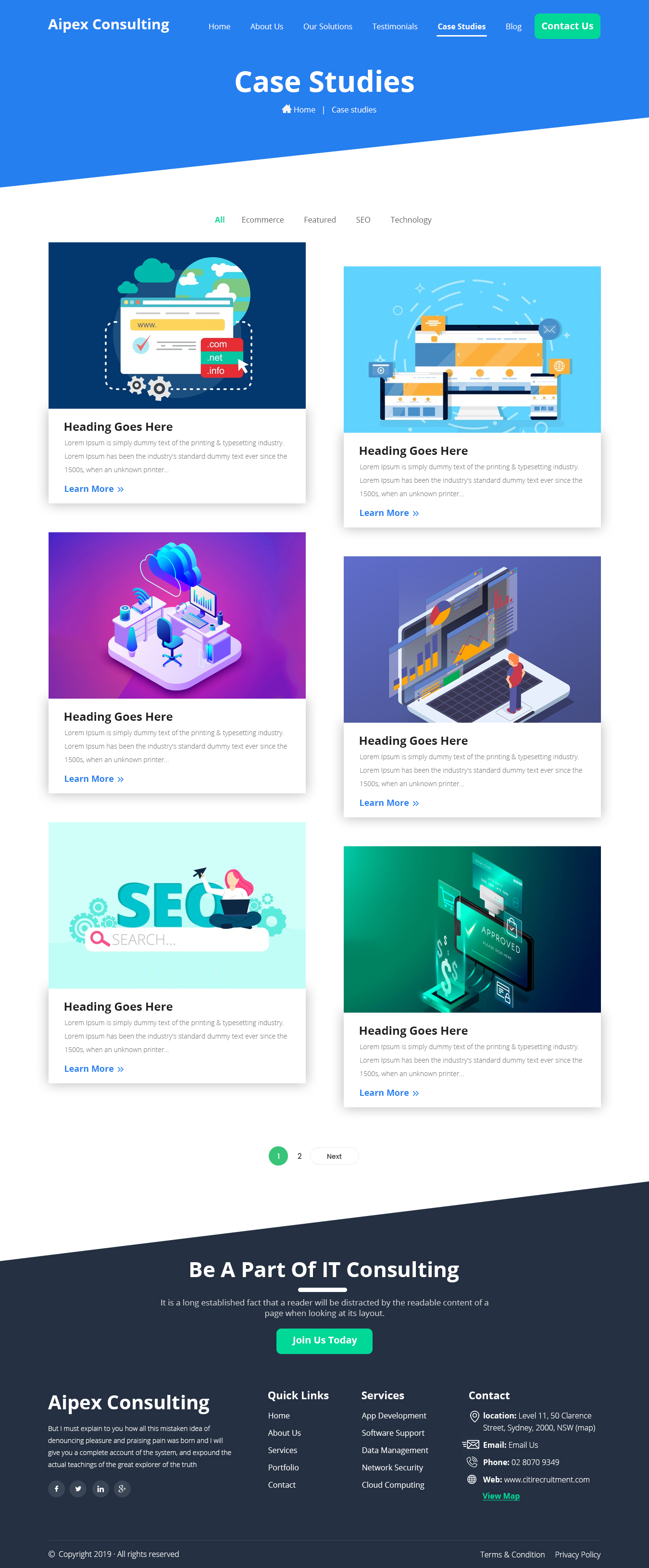 Wordpress Design by syrwebdevelopment for Aipex Consulting | Design #21868520