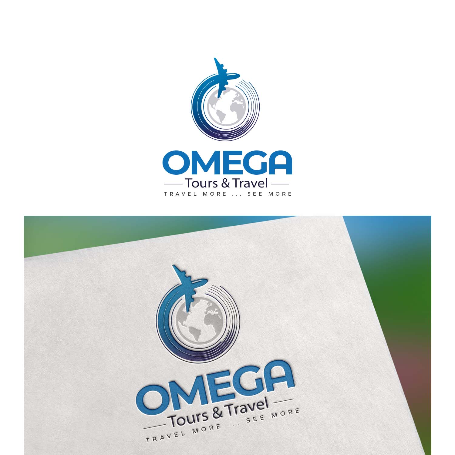 Logo Design by Finley Johnson for Omega Premium Tours & Travel | Design #21817326