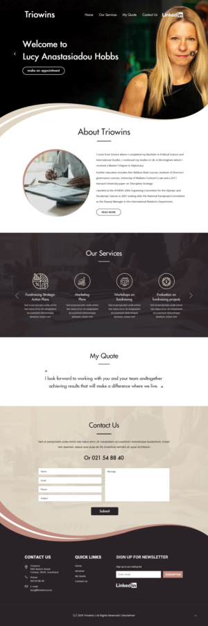 Wordpress Design by pb for this project | Design #21774640