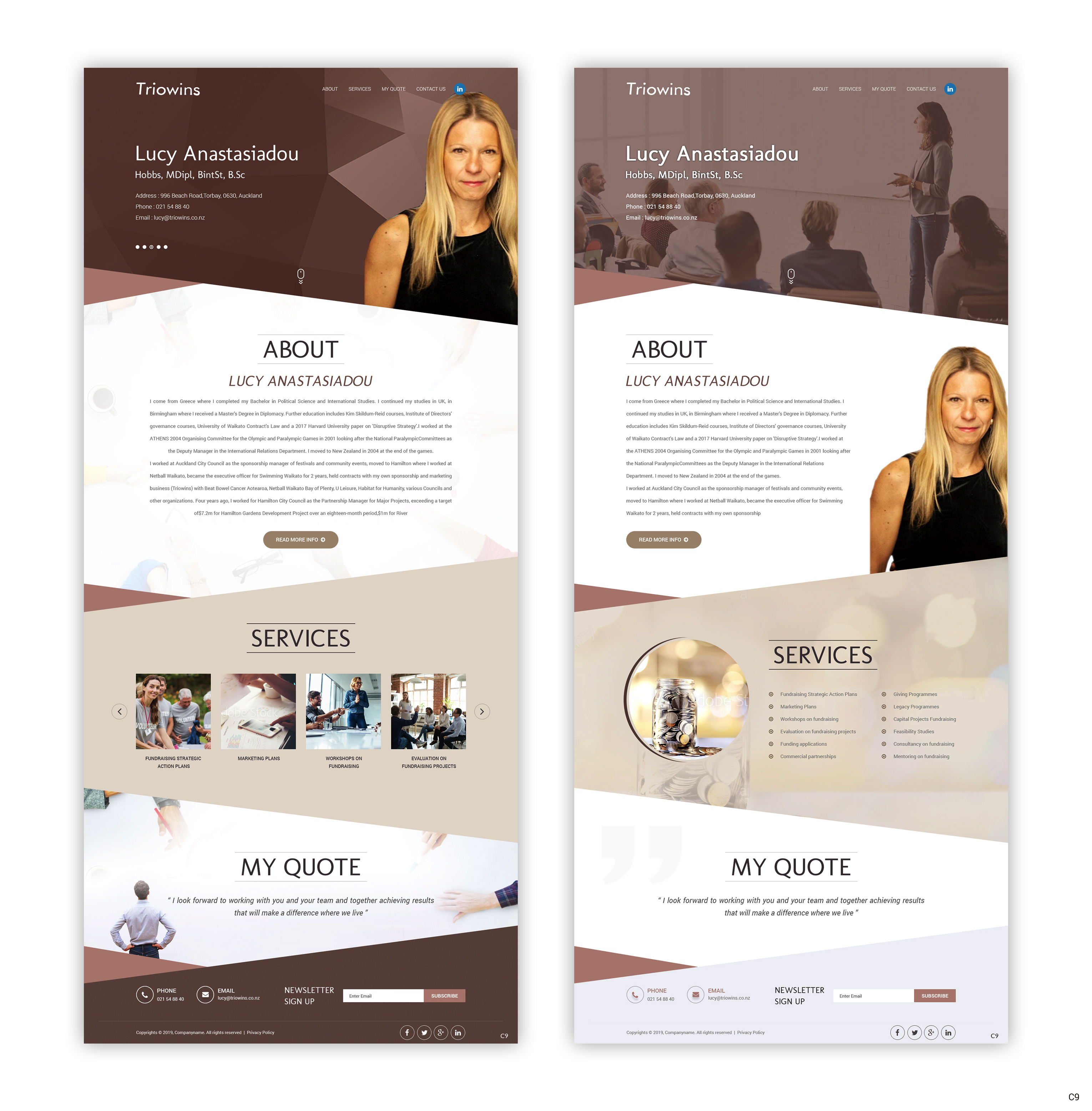 Wordpress Design by pb for this project | Design #21774644