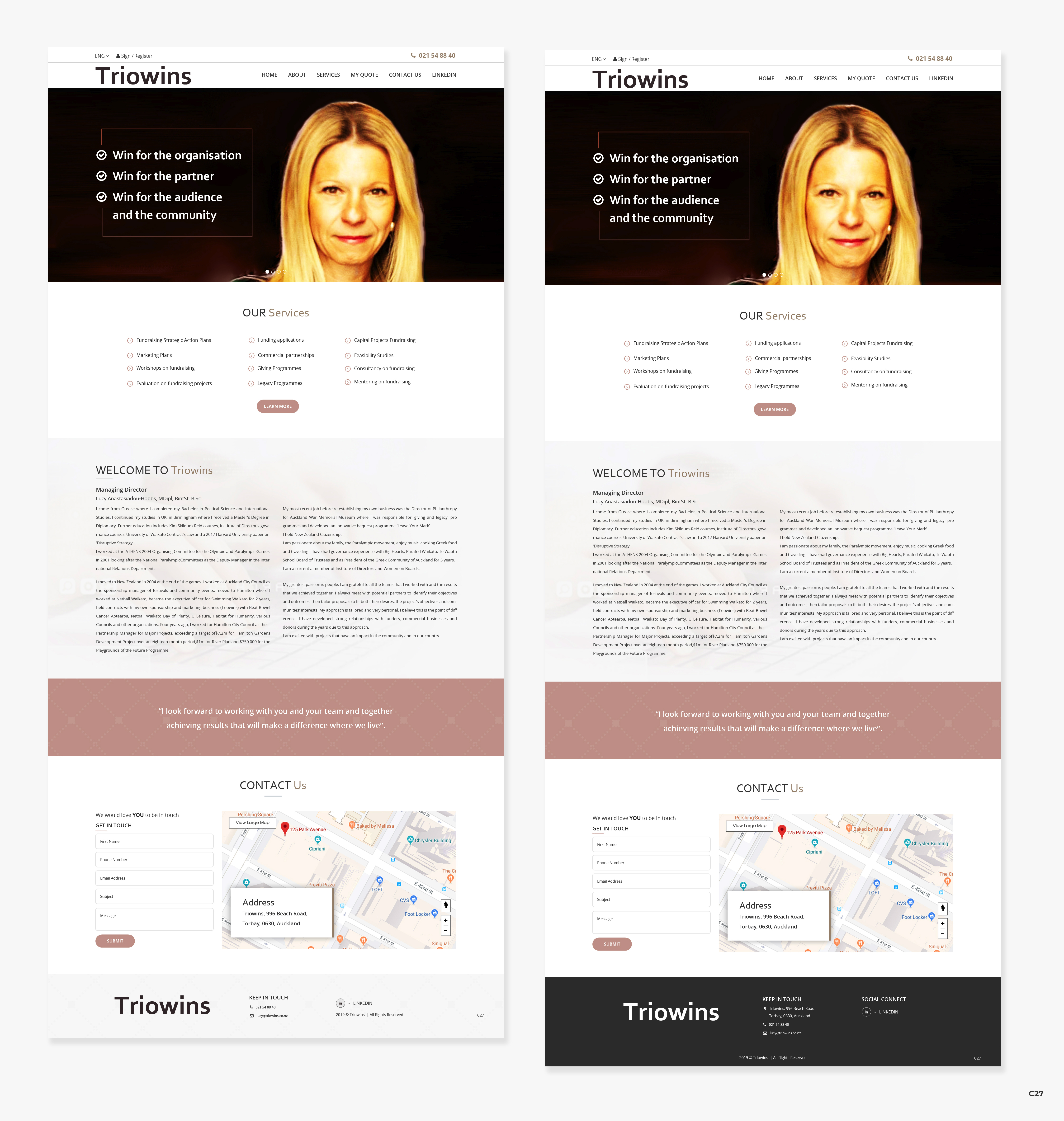 Wordpress Design by pb for this project | Design #21799091