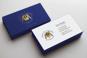 Taste of Victory Stables Business Cards with logo | Business Card Design by Riz'