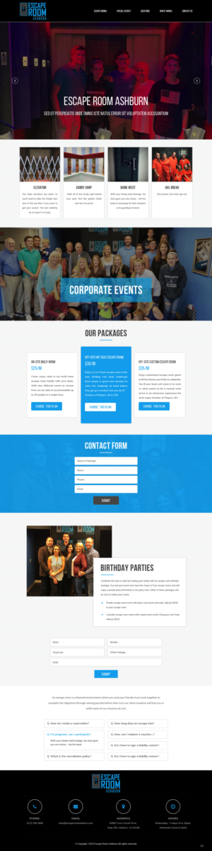 Web-Design von pb für Escape Room Ashburn | Design: #21782453
