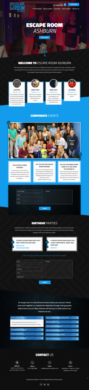Web-Design von pb für Escape Room Ashburn | Design: #21782454