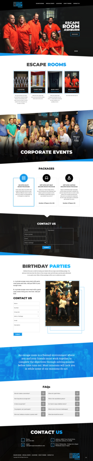 Web-Design von pb für Escape Room Ashburn | Design: #21782455