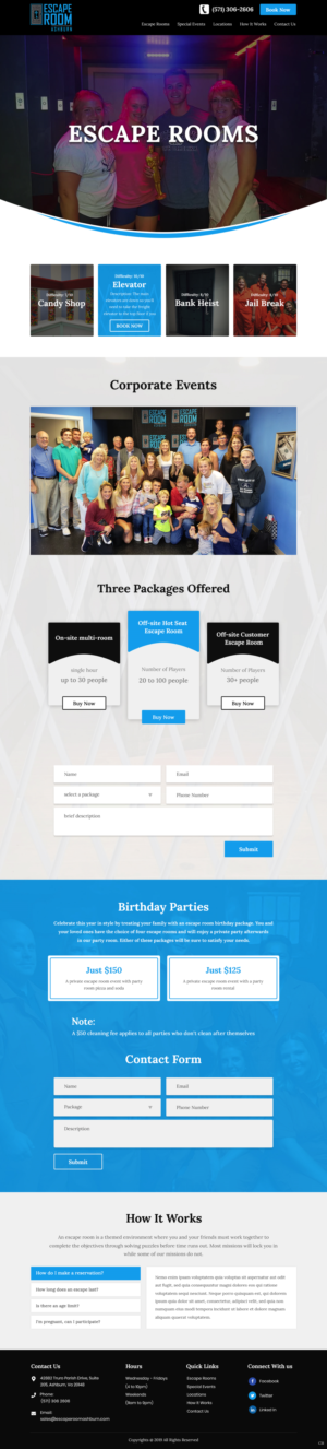 Web-Design von pb für Escape Room Ashburn | Design: #21782462