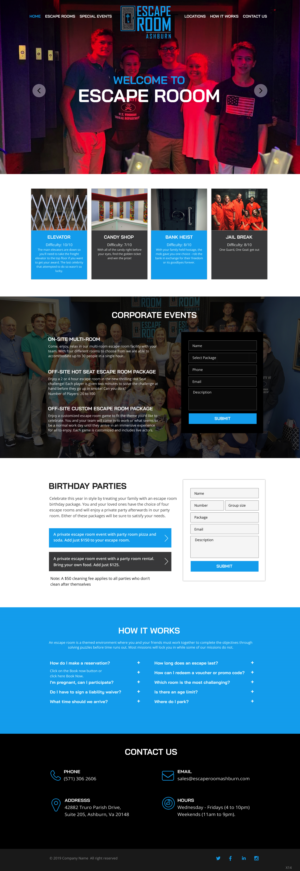Web-Design von pb für Escape Room Ashburn | Design: #21782469