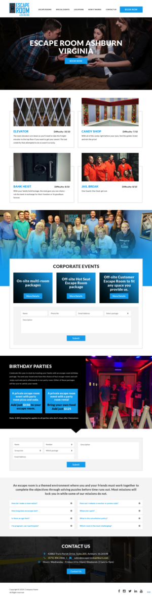 Web-Design von pb für Escape Room Ashburn | Design: #21782478