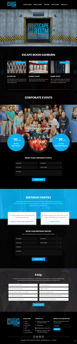 Web-Design von pb für Escape Room Ashburn | Design: #21792226
