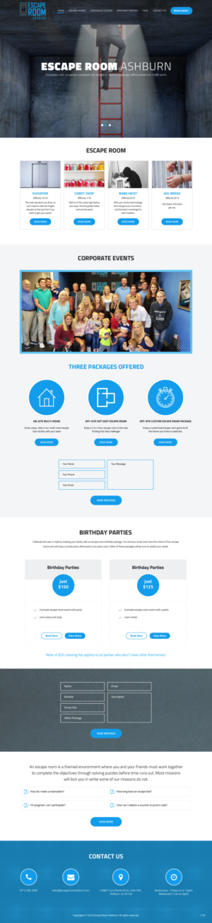Web-Design von pb für Escape Room Ashburn | Design: #21831888