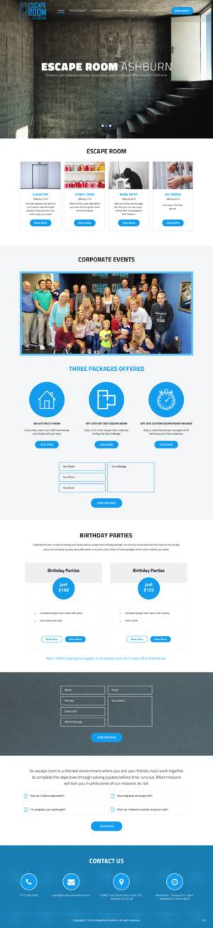 Web-Design von pb für Escape Room Ashburn | Design: #21831890