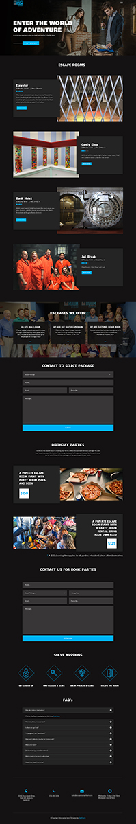Web Design by Da Miracle for Escape Room Ashburn | Design #21812474