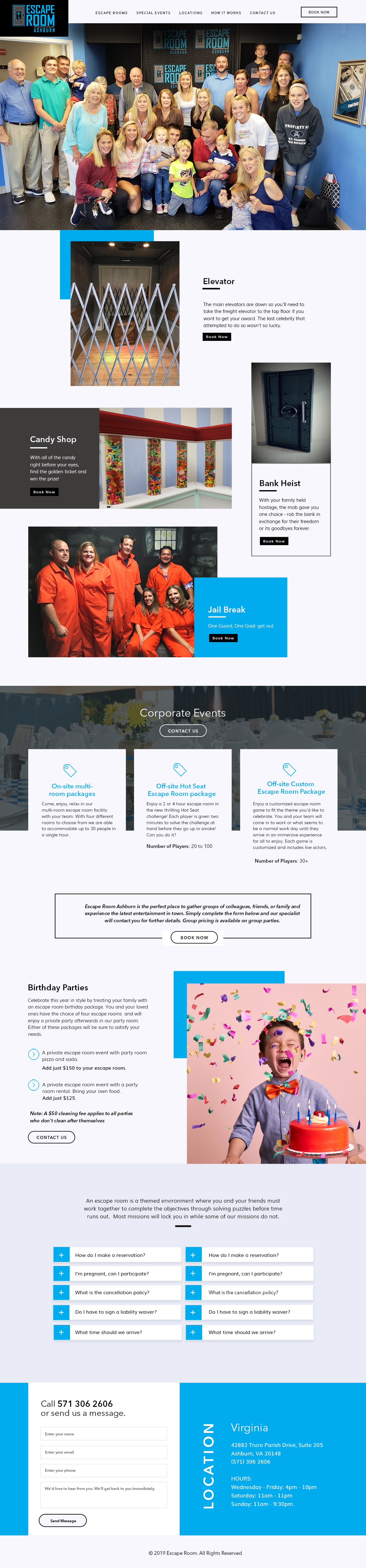 Web Design by subhalaxmi  khamari for Escape Room Ashburn | Design #21822295