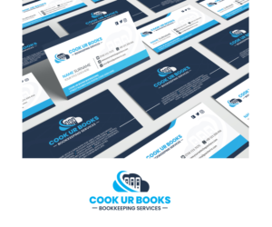 "COOK UR BOOKS"main logo and the words 'Bookkeeping Services" as optional  | Logo Design by Ena