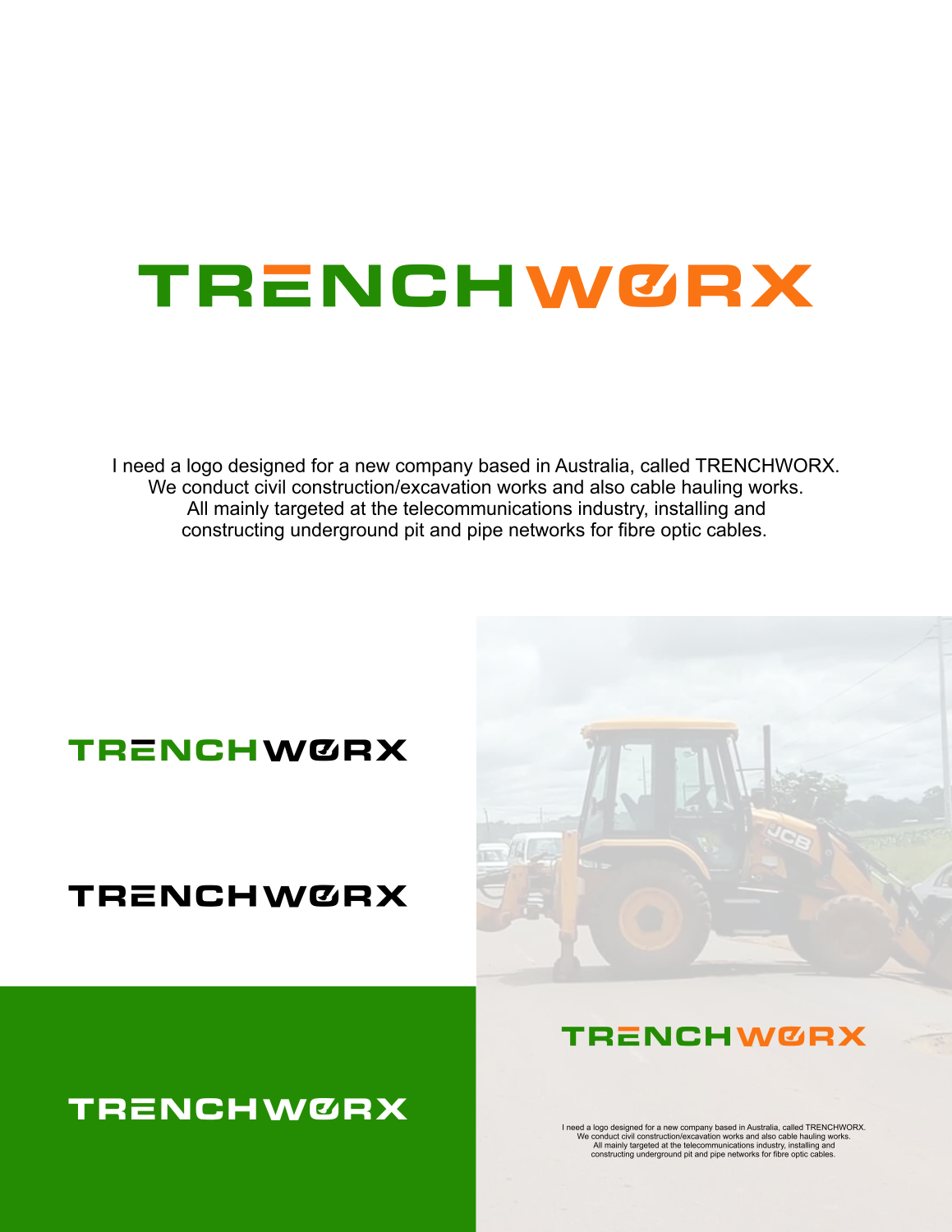 Logo Design by fatiyadesign for TRENCHWORX PTY LTD | Design #21777164